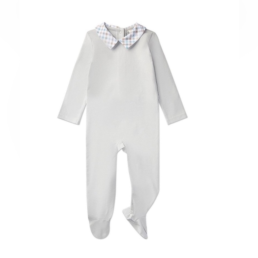 MiniMoi NWT Baby One-Piece with Plaid Collar